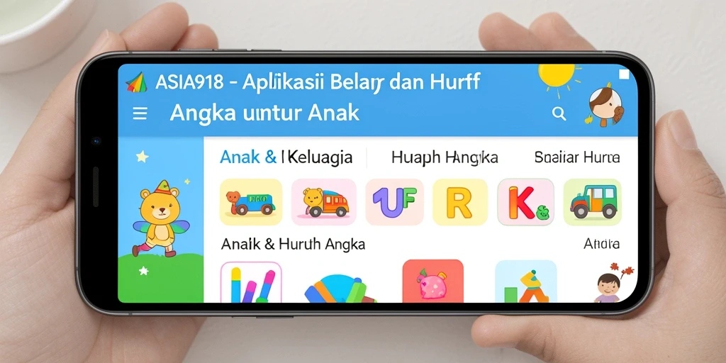 Tampilan antarmuka aplikasi ASIA918 yang menarik dan interaktif.
