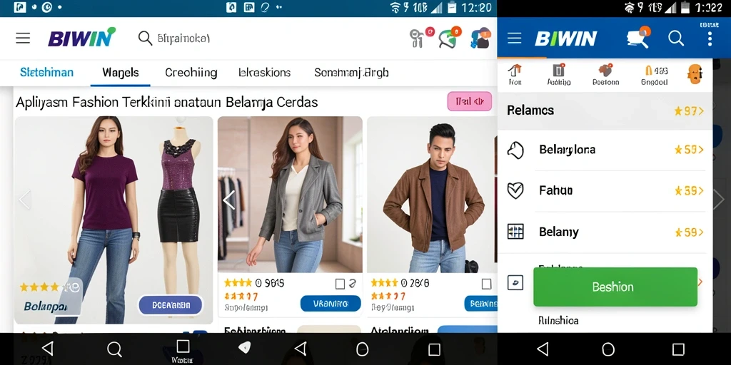 Tampilan antarmuka aplikasi BIWIN yang menarik dan fungsional.