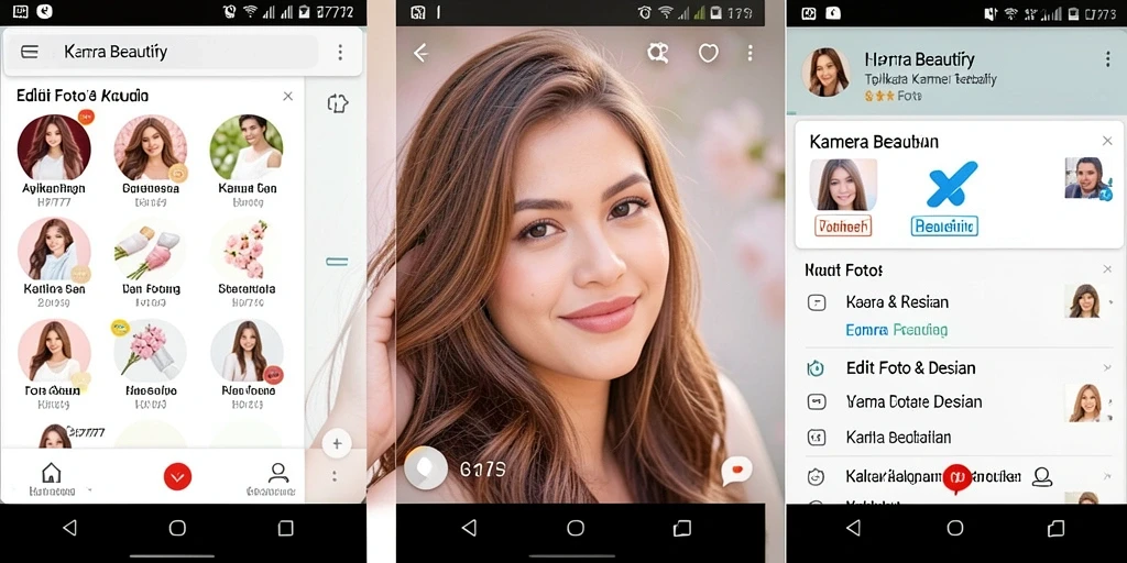 Antarmuka sederhana dan fitur editing HP777 yang menarik.