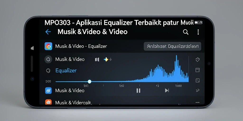 Antarmuka MPO303 dengan fitur Equalizer yang lengkap dan intuitif.