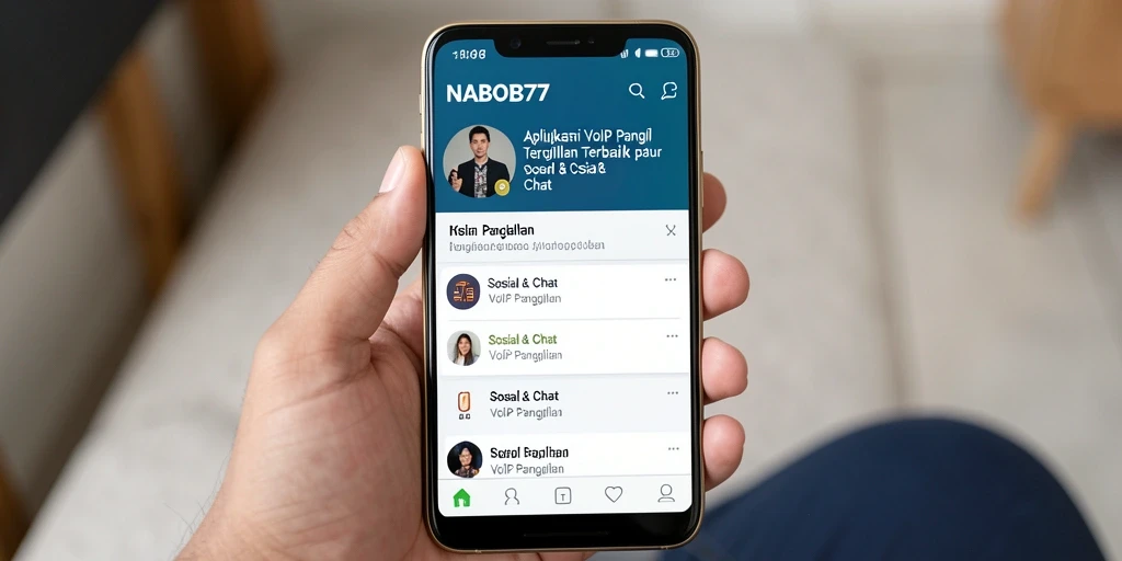 Antarmuka NABOB77 yang intuitif dan mudah digunakan untuk VoIP Panggilan.