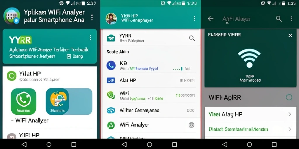 Antarmuka YYRR menampilkan analisis jaringan WiFi secara visual.