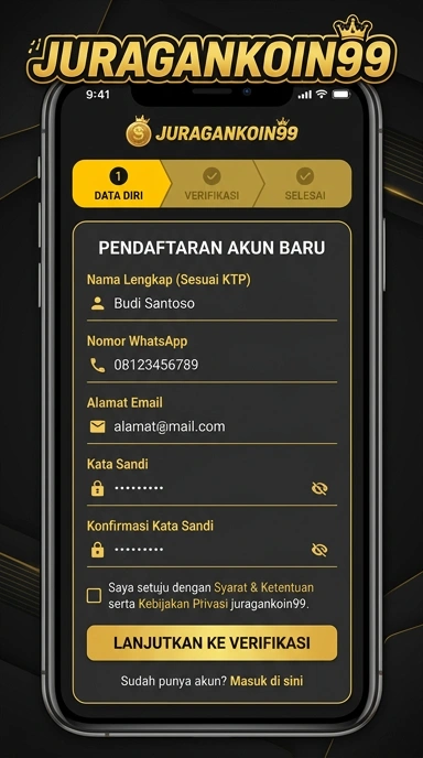Panduan Registrasi Akun juragankoin99 untuk Pengguna Android